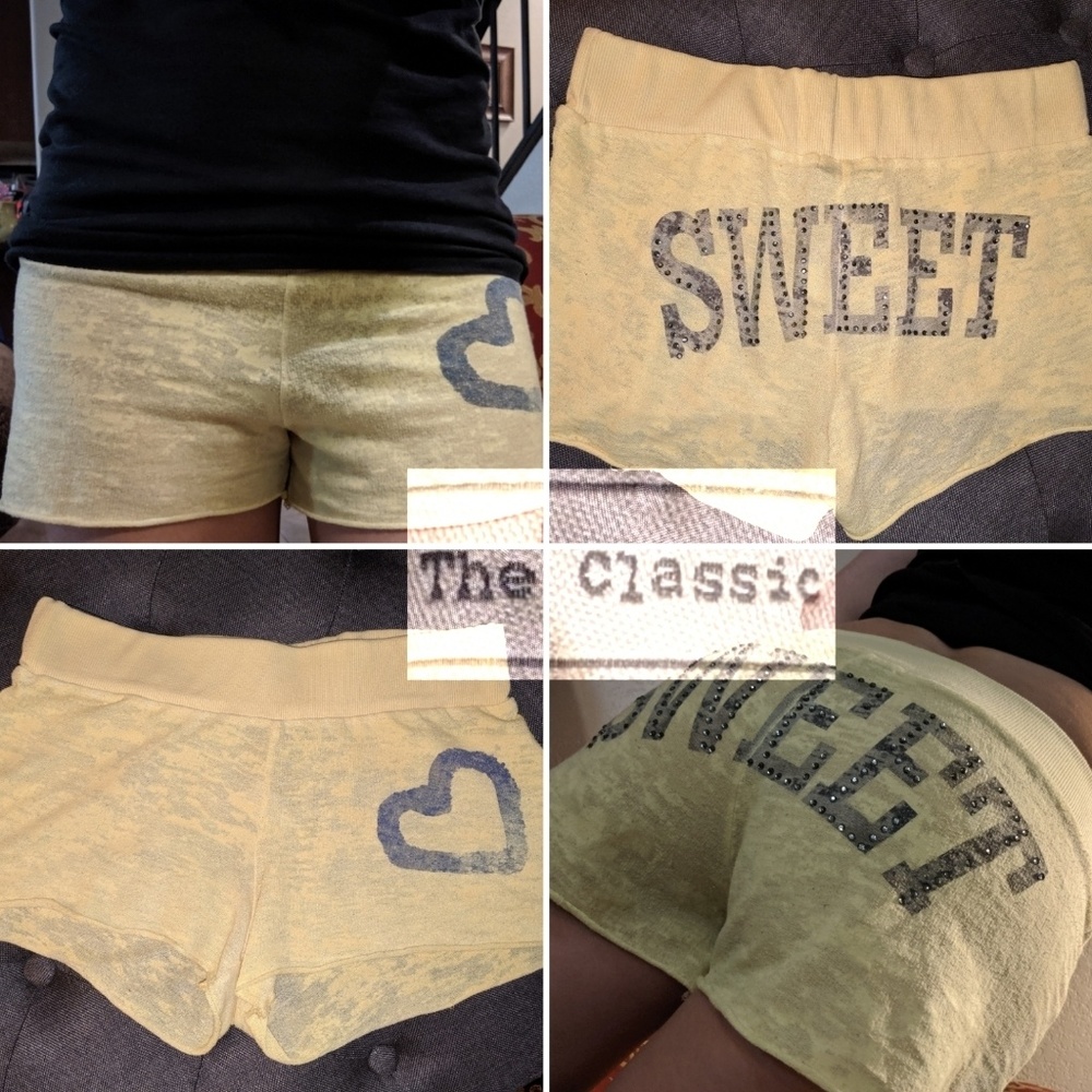 The Classic Yellow Cotton Drawstring Shorts